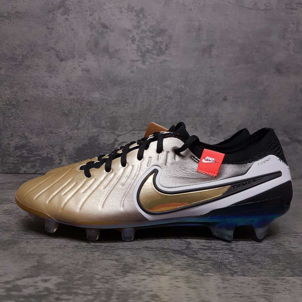 NIKE Tiempo Legend 10‎ Elite FG Soccer Cleats Golden Touch Mens 6 Womens 7.5